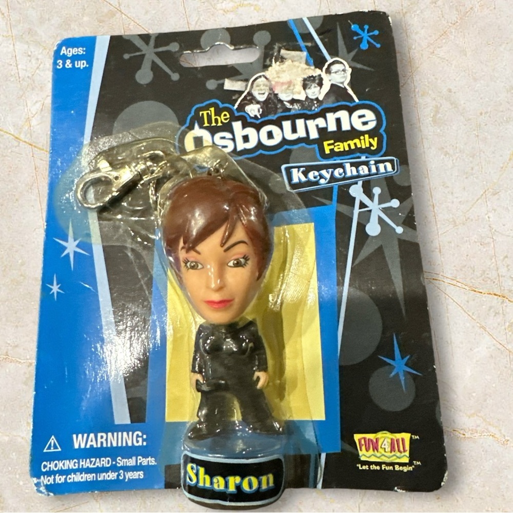 New Sealed In Package -  Fun 4 All - The Osbourne Family  "‎ Sharon "   Keychain
